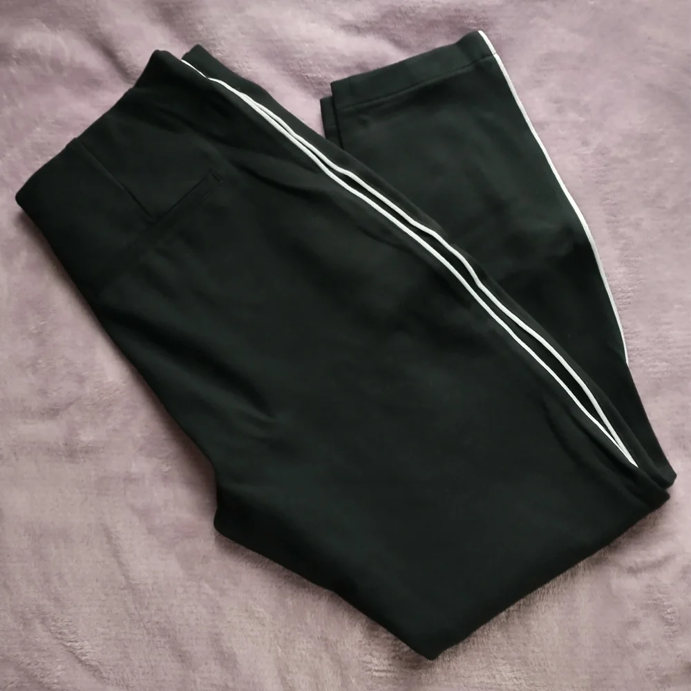 Spanx Skinny Pants With White Stripe